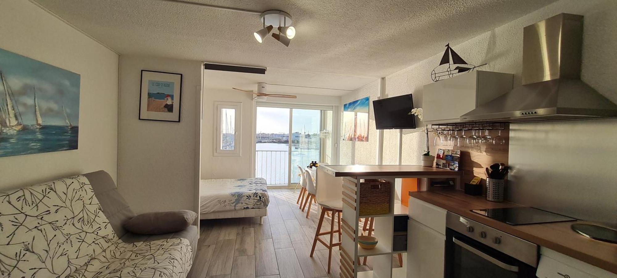 Appartement Vue Exceptionnelle Sur La Mer, Piscine, Parking Prive - Sur L'Ile Des Pecheurs Agde Dış mekan fotoğraf
